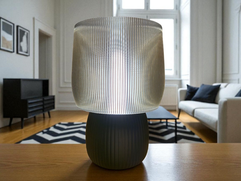 Éclat Sauvage – Lampe artisanale en impression 3D