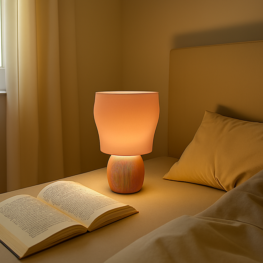 Lampe design 3D “Voile” – Élégance sculpturale et lumière apaisante