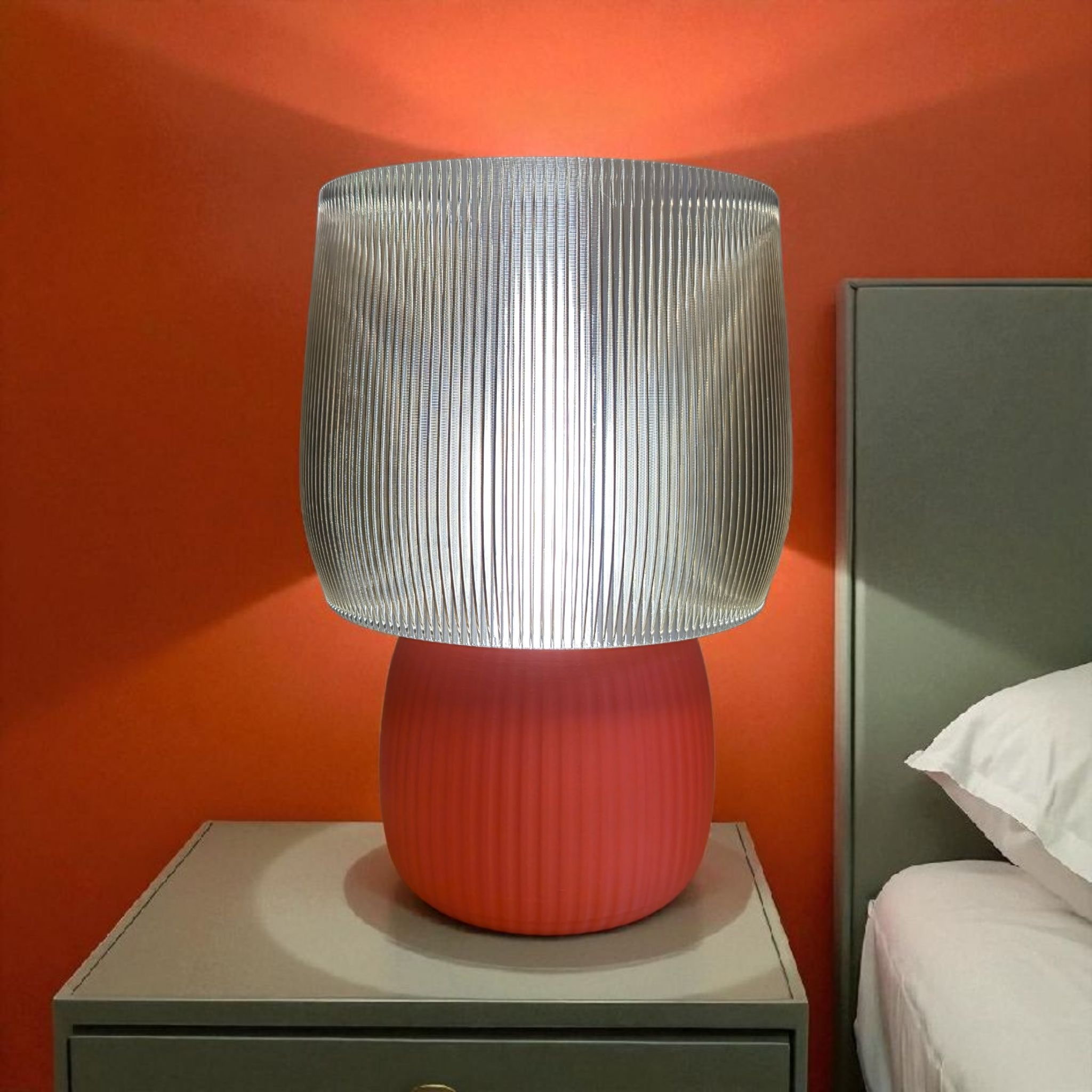 Éclat Sauvage – Lampe artisanale en impression 3D
