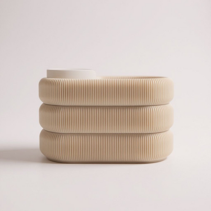 Organiseur 3 niveaux – Plateau design nervuré en PLA écologique