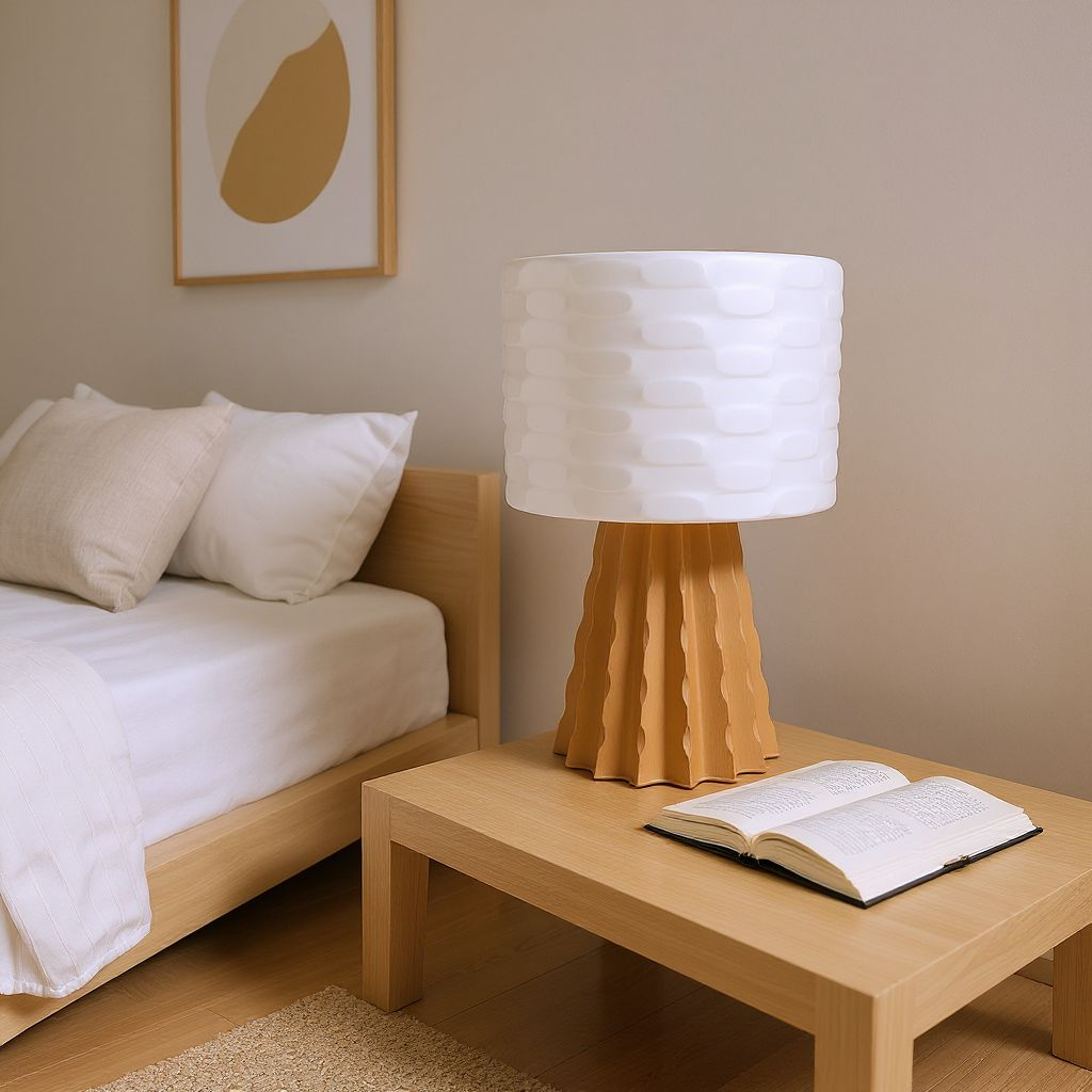 Éclosion – Lampe sculpturale en PLA mat
