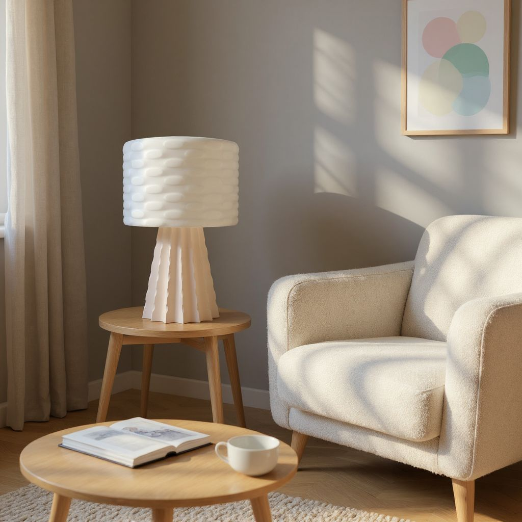 Éclosion – Lampe sculpturale en PLA mat