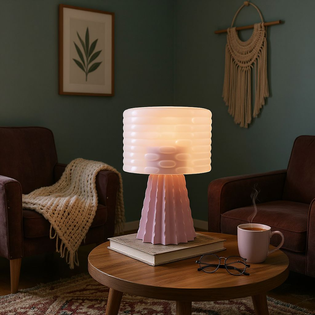 Éclosion – Lampe sculpturale en PLA mat