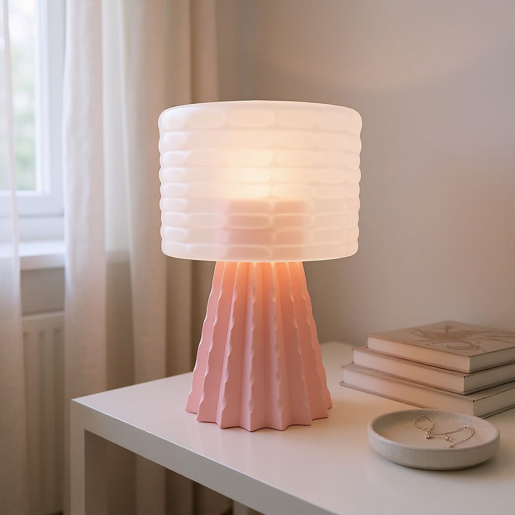 Éclosion – Lampe sculpturale en PLA mat