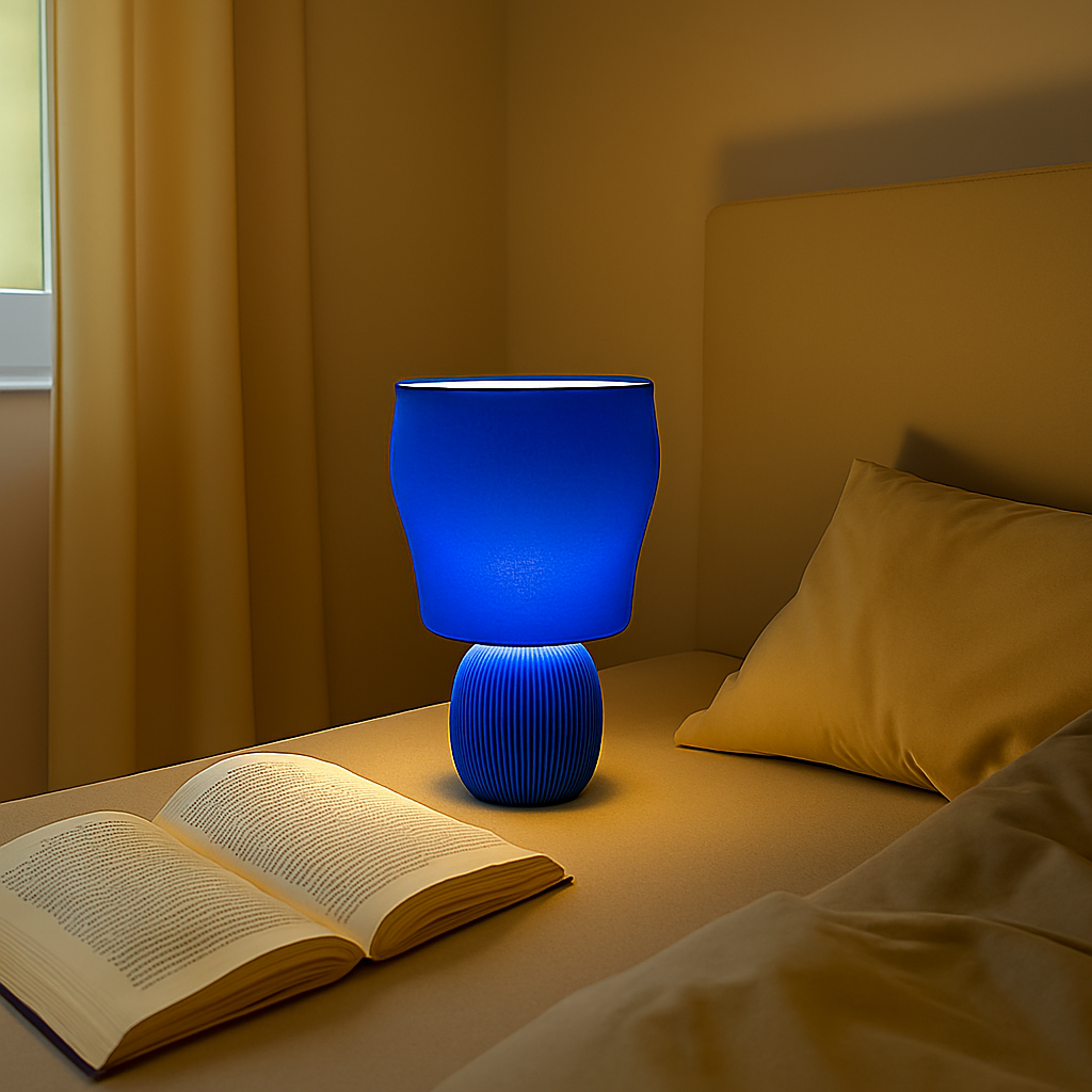 Lampe design 3D “Voile” – Élégance sculpturale et lumière apaisante