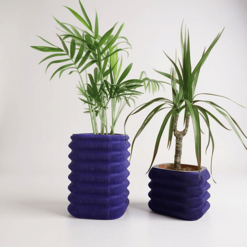 Écorce Urbaine – Duo de cache - pots décoratifs en PLA mat - Racines Sauvages