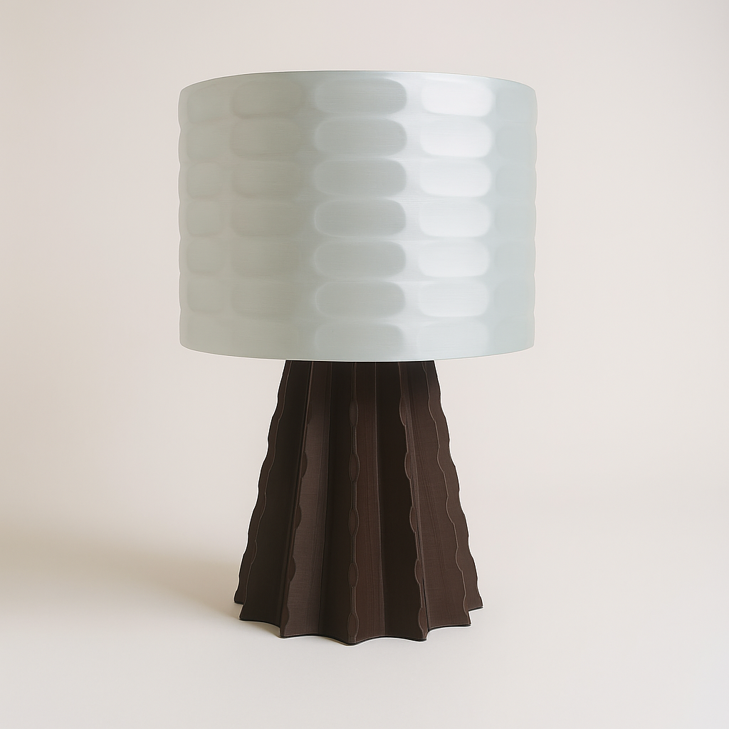 Éclosion – Lampe sculpturale en PLA mat