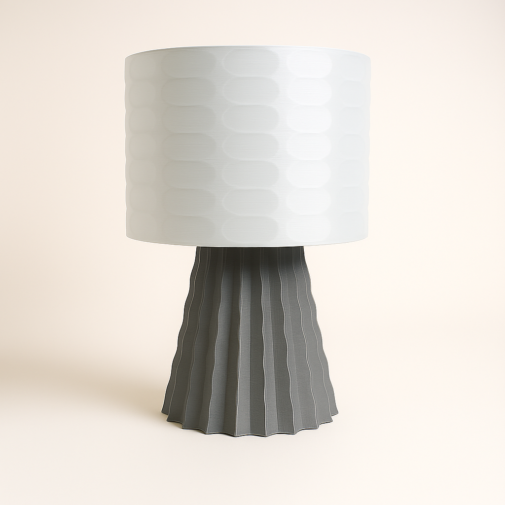Éclosion – Lampe sculpturale en PLA mat