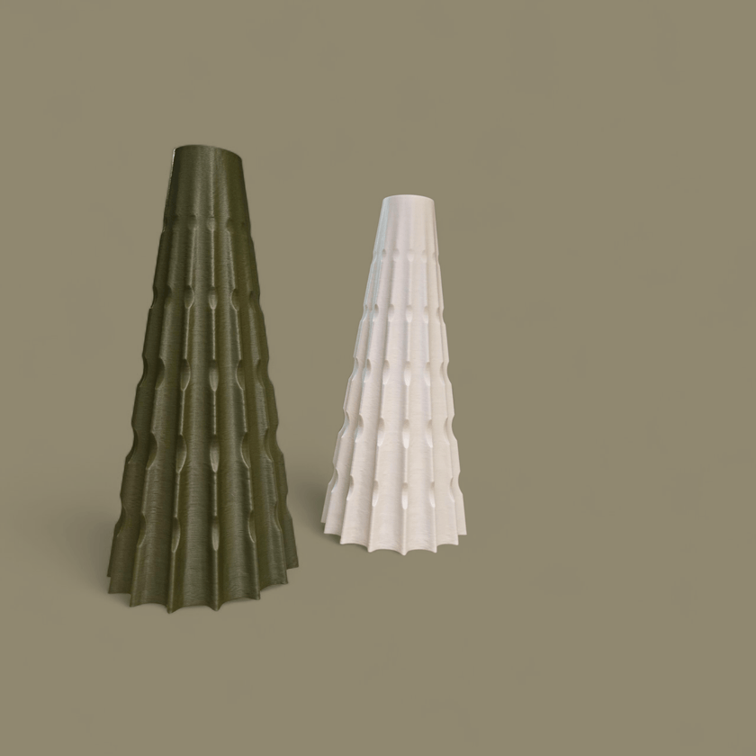 Pampéa Vase texturé en PLA écologique - Racines Sauvages