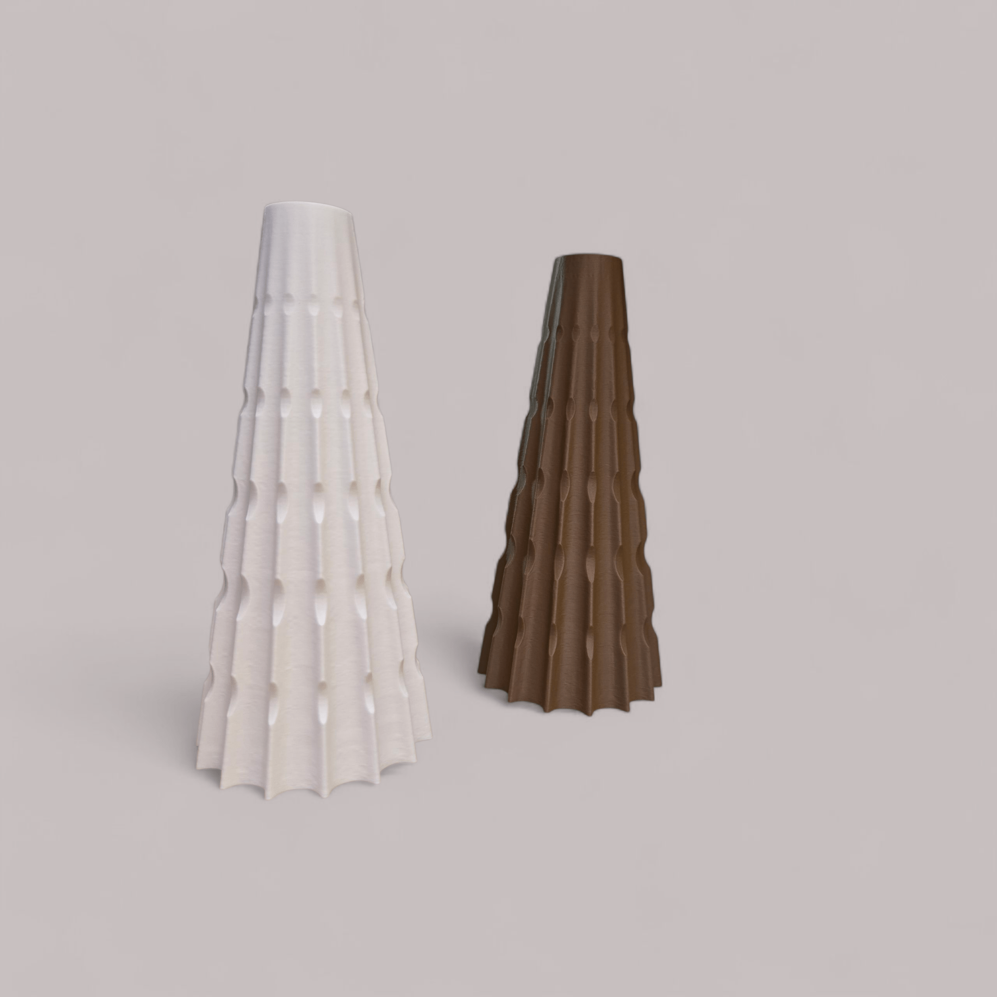 Pampéa Vase texturé en PLA écologique - Racines Sauvages