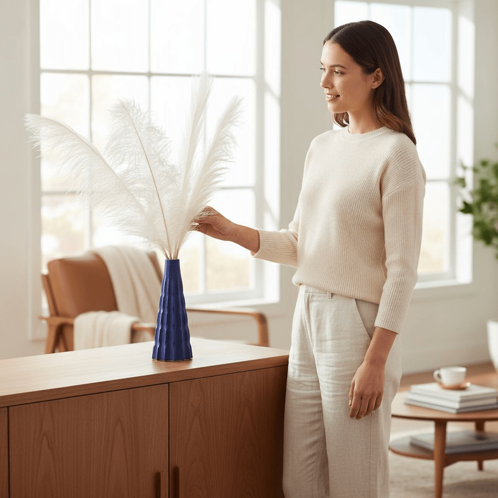 Pampéa Vase texturé en PLA écologique - Racines Sauvages