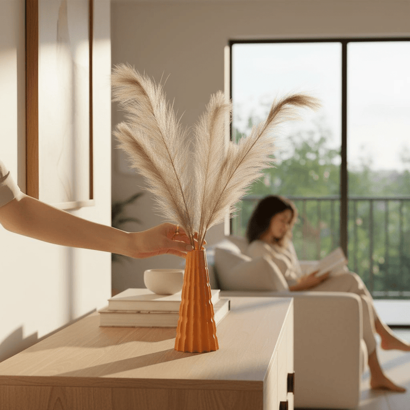 Pampéa Vase texturé en PLA écologique - Racines Sauvages