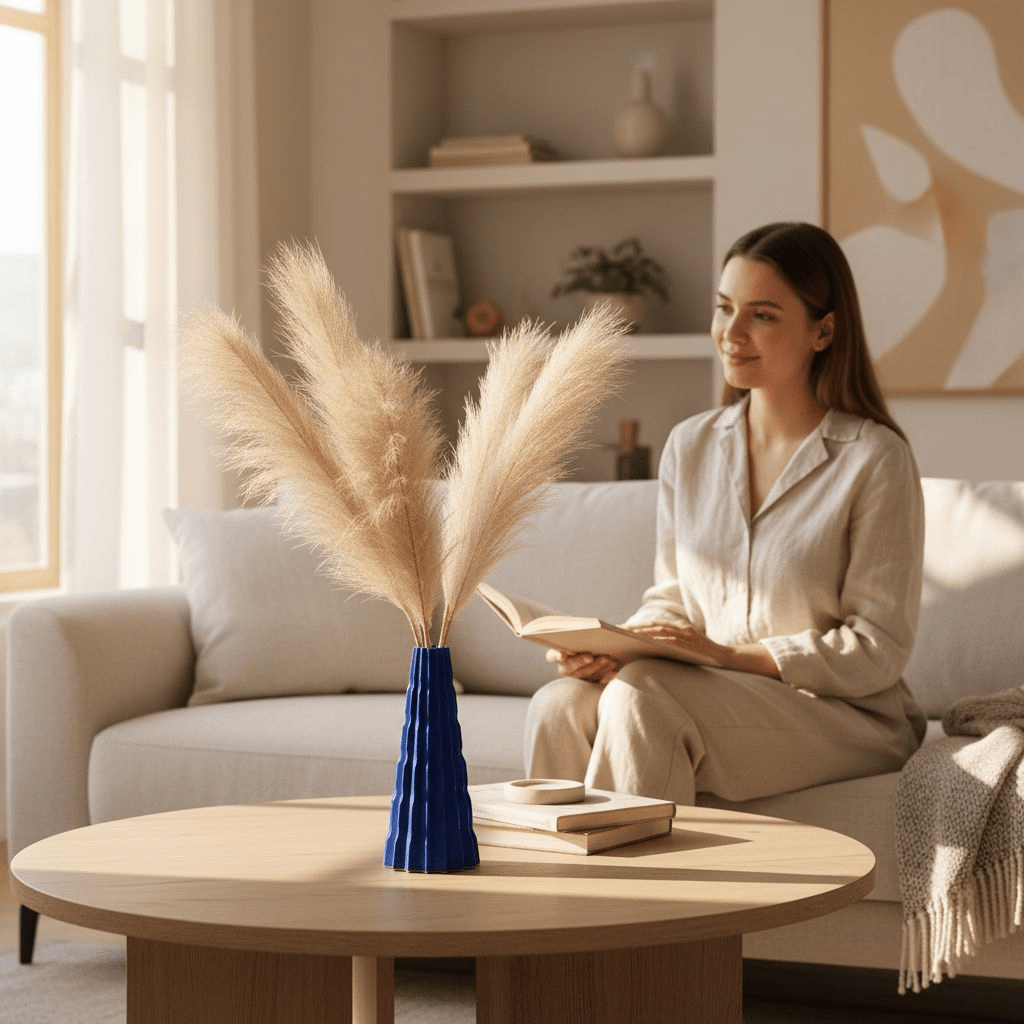 Pampéa Vase texturé en PLA écologique - Racines Sauvages