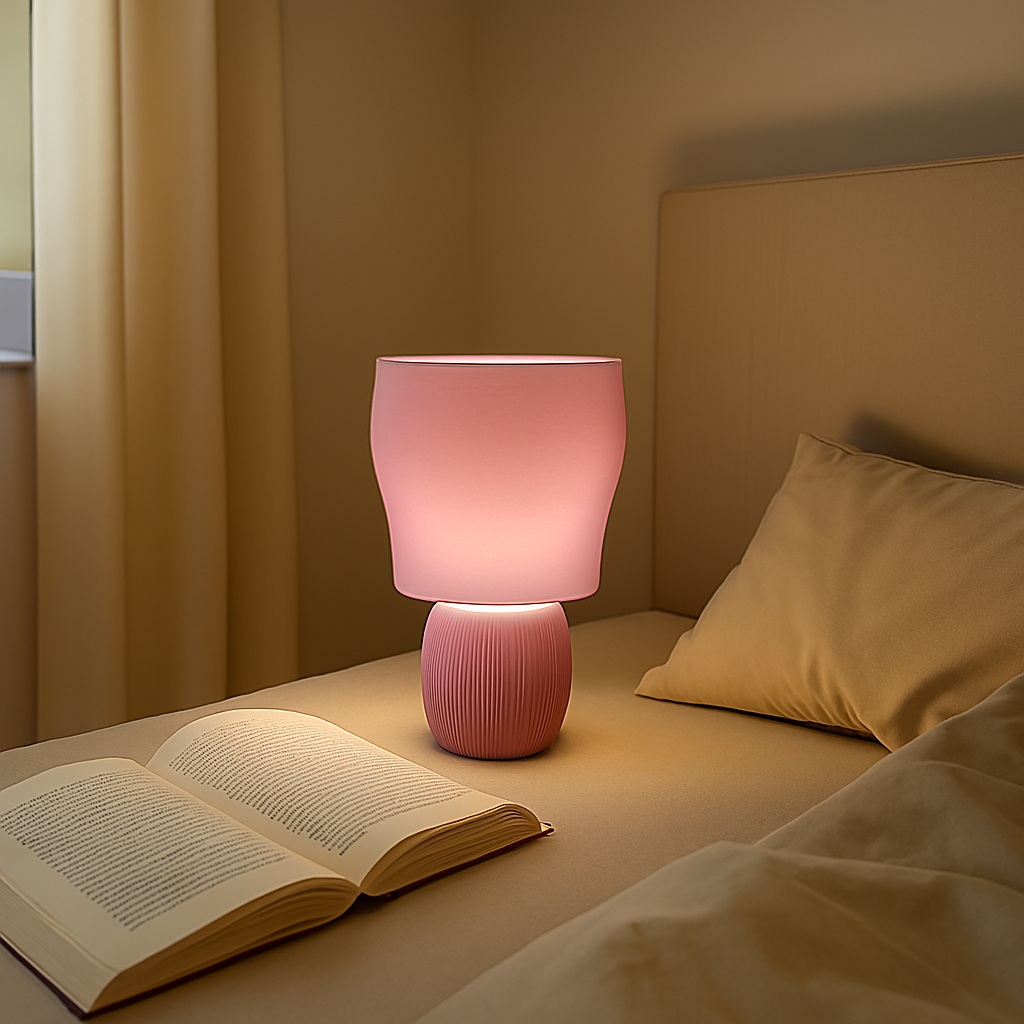 Lampe design 3D “Voile” – Élégance sculpturale et lumière apaisante