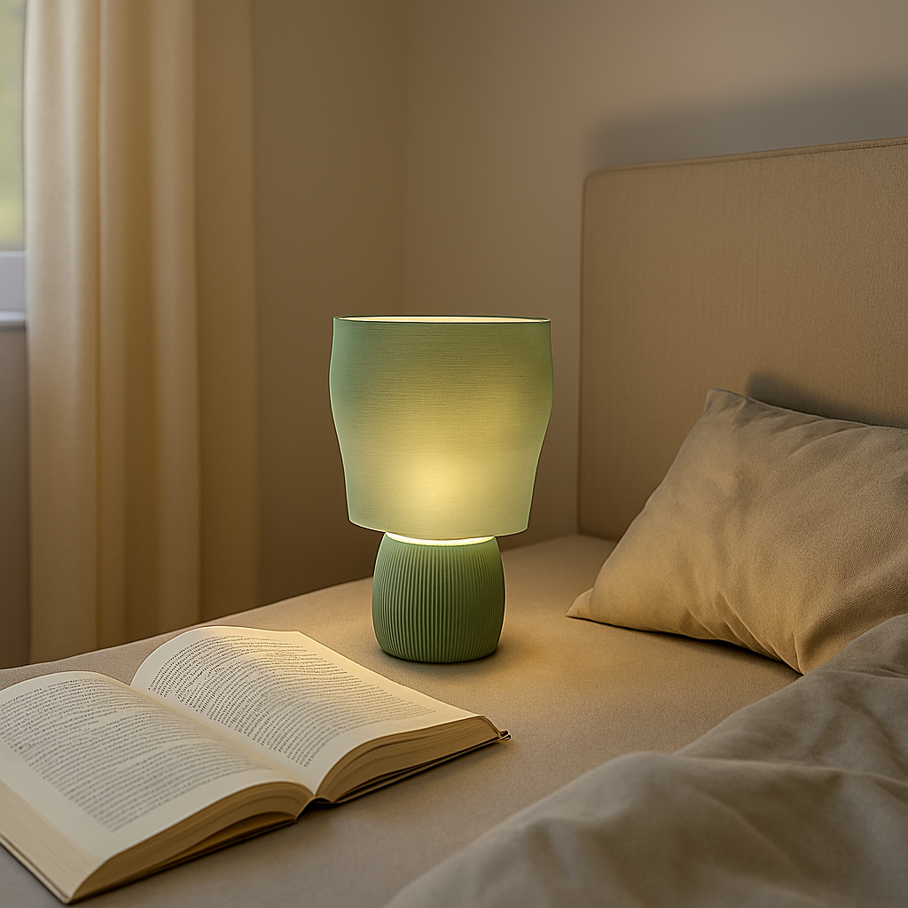 Lampe design 3D “Voile” – Élégance sculpturale et lumière apaisante